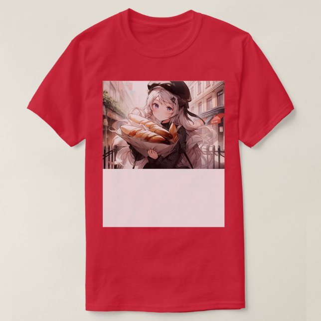 Baguette Girl T-Shirt (Design Front)