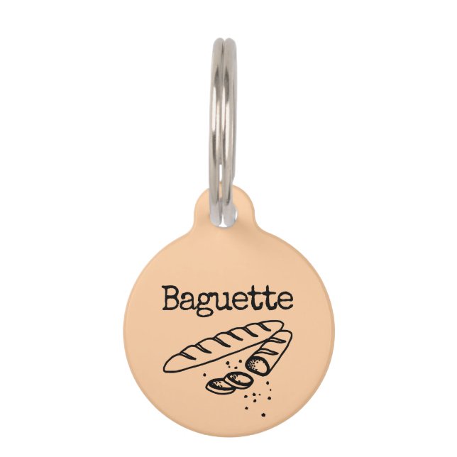 Baguette Pet Tag (Front)