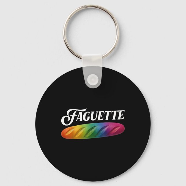 Baguette Pride  Key Ring (Front)