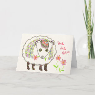 Bah bah bah notecard