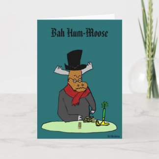 Bah Hum-Moose, Holiday Card