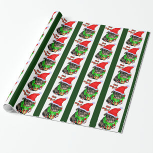 Bah Hum Pug Christmas Wrapping Paper