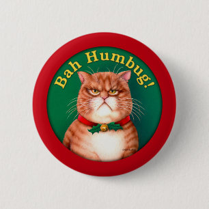 Bah Humbug 6 Cm Round Badge