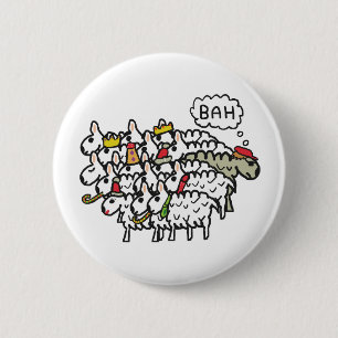 Bah Humbug 6 Cm Round Badge