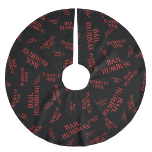Bah Humbug Brushed Polyester Tree Skirt