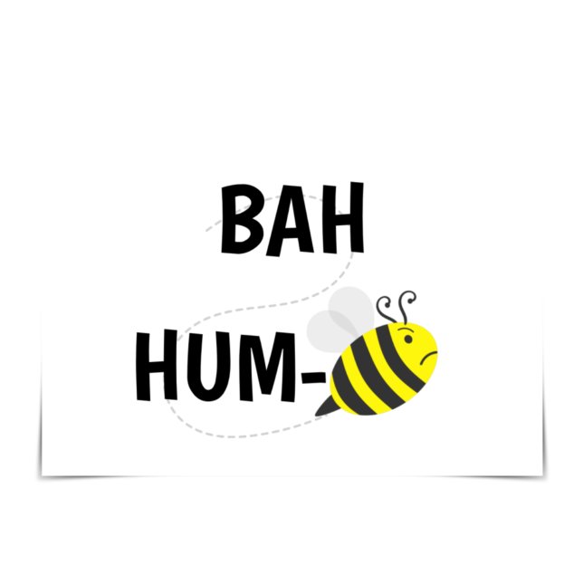 "Bah Humbug" Bug Card with Cranky Bee (Creator Uploaded)