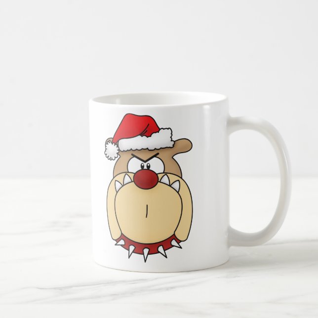 Bah Humbug Bulldog Coffee Mug (Right)