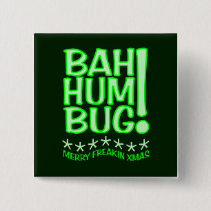 BAH HUMBUG button