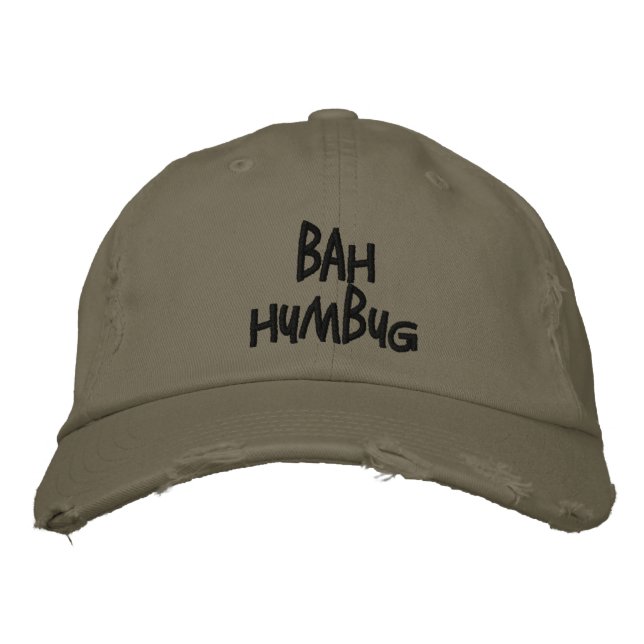 "Bah Humbug" Cap / Hat (Front)