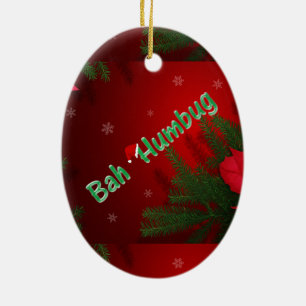 Bah Humbug Ceramic Tree Decoration