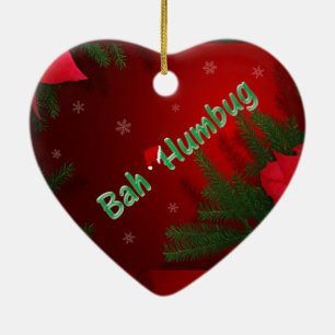 Bah Humbug Ceramic Tree Decoration