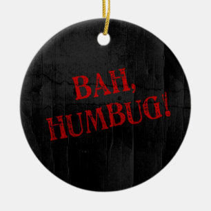 Bah Humbug Ceramic Tree Decoration