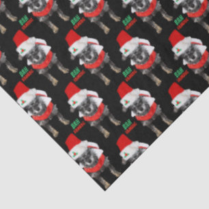 Bah Humbug Christmas Dog Pattern Tissue Paper