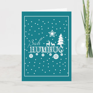 Bah Humbug Christmas Holiday Card