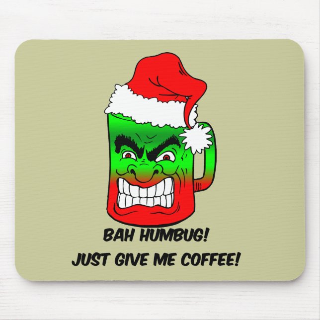 bah humbug Christmas Mouse Mat (Front)