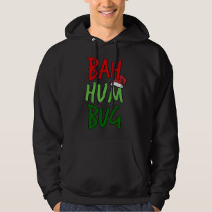 Bah Humbug Christmas Santa Hat Anti-Christmas Hoodie