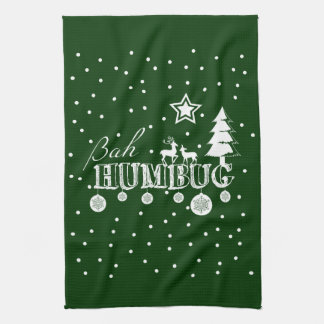 Bah Humbug, Christmas Tea Towel