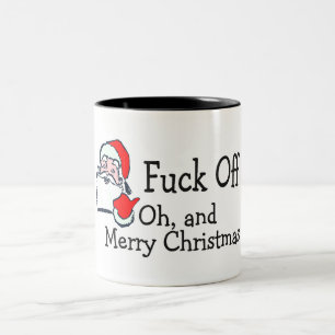 Bah Humbug Christmas Two-Tone Coffee Mug