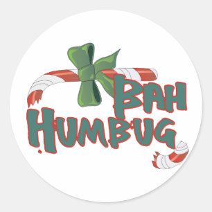 Bah Humbug! Classic Round Sticker