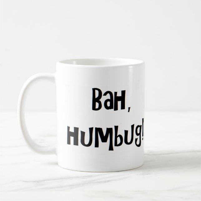 bah humbug coffee mug (Left)