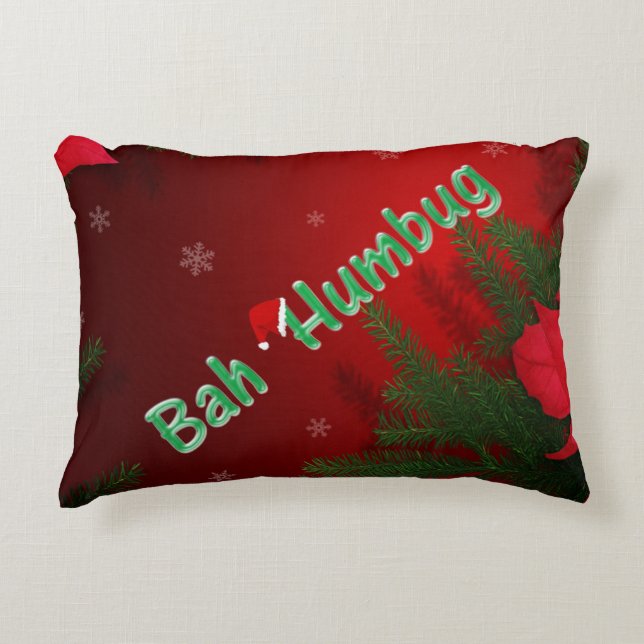 Bah Humbug Decorative Cushion (Front)