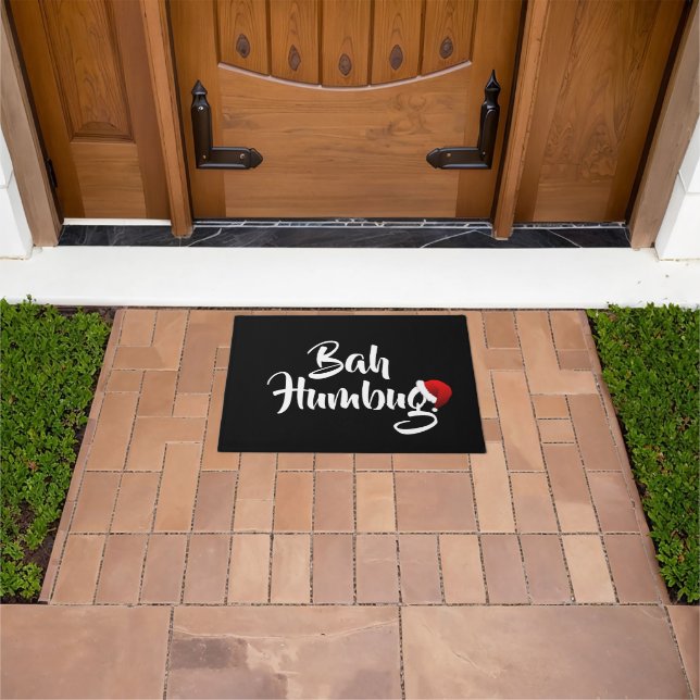 Bah Humbug Door Mat (Outdoor)