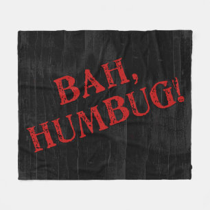 Bah Humbug Fleece Blanket