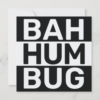 Bah humbug holiday card