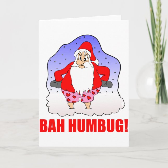 Bah Humbug Holiday Card (Front)