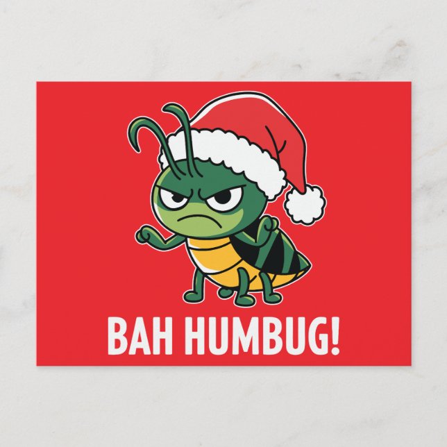 Bah Humbug Holiday Postcard (Front)