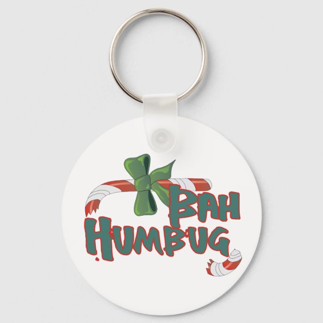 Bah Humbug! Key Ring (Front)