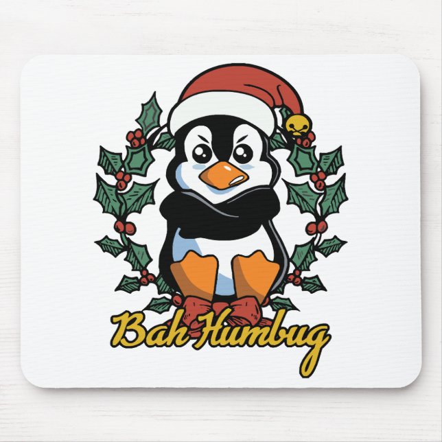 Bah Humbug Mouse Mat (Front)
