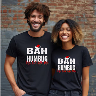 Bah Humbug - Red Hat - Ha Ha Ha Unisex T-Shirt