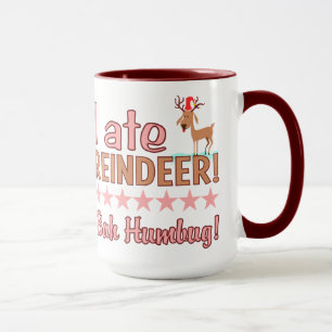 Bah Humbug Reindeer mug - choose style & color