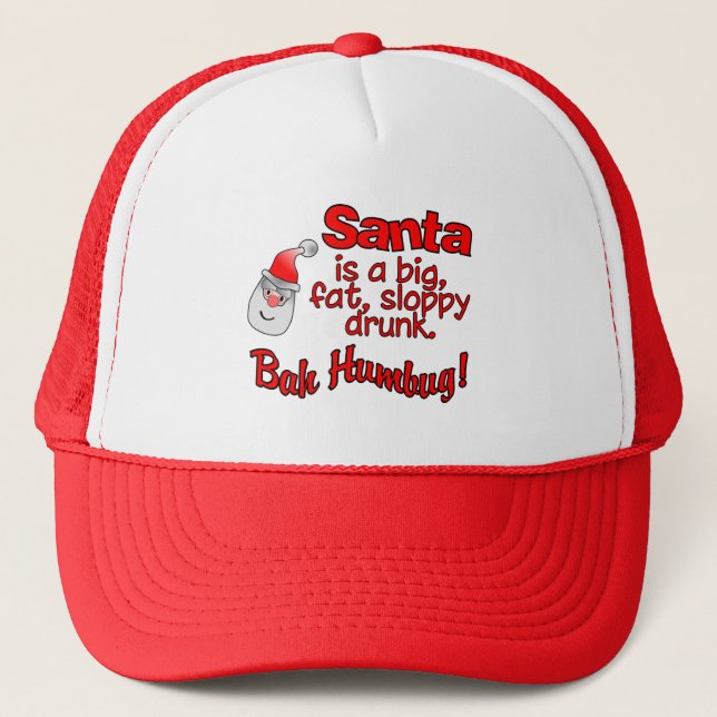 BAH HUMBUG Santa hat (Front)