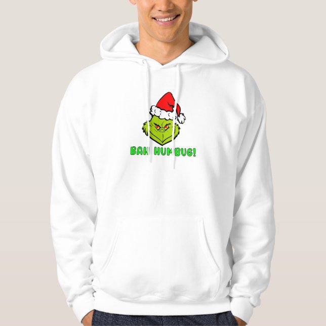 Bah Humbug Scrooge Essential Christmas Cartoon Hoodie (Front)