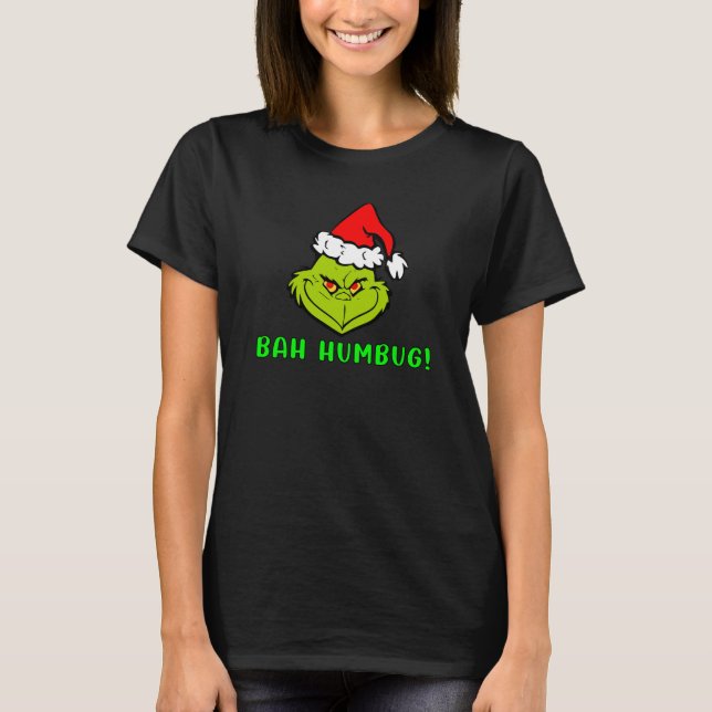 Bah Humbug Scrooge Essential Christmas Cartoon T-Shirt (Front)