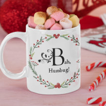 Bah Humbug Scrooge Victorian Funny Christmas