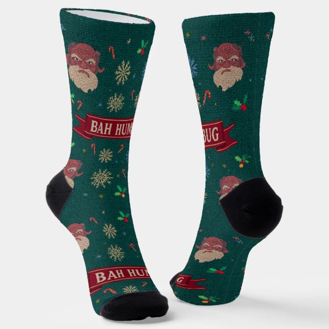 Bah Humbug Socks (Angled)