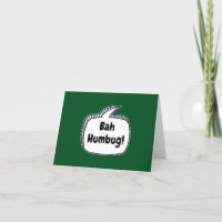 Bah Humbug! Speech Bubble Button