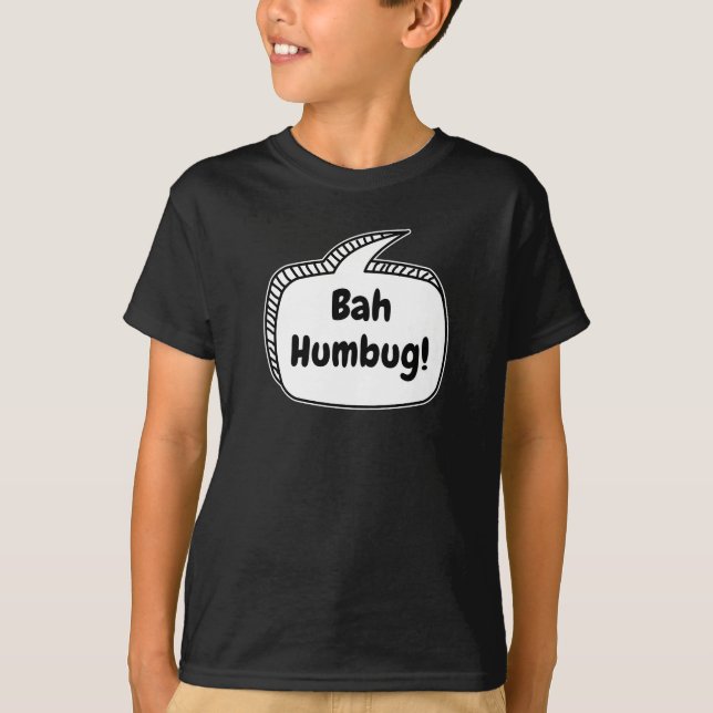 Bah Humbug! Speech Bubble T-Shirt (Front)