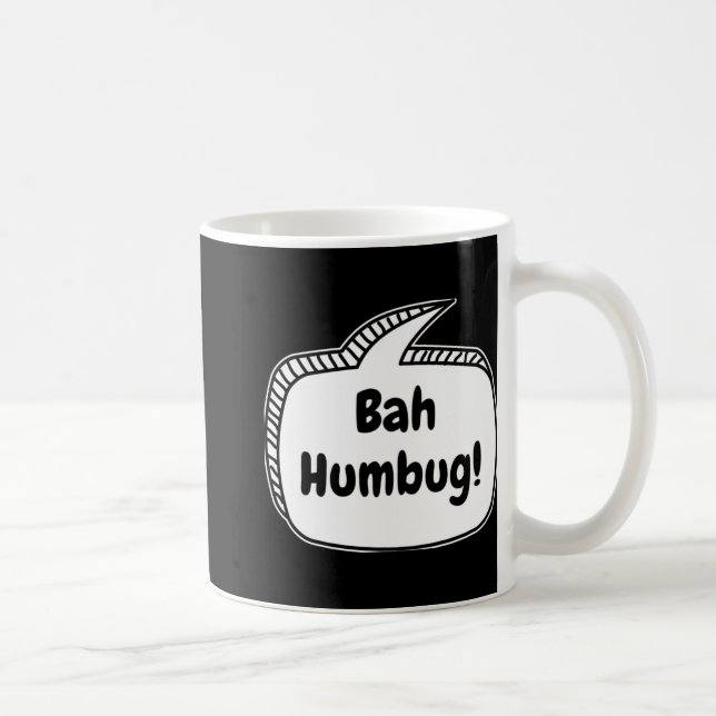 Bah Humbug Speech Bubble T Shirt  Coffee Mug (Right)