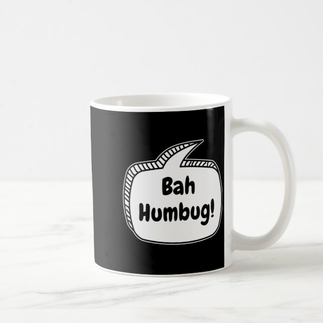 Bah Humbug Speech Bubble Toddler T Shirt  Coffee Mug (Right)