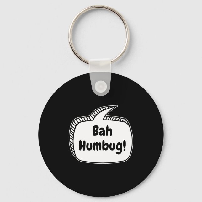 Bah Humbug Speech Bubble Toddler T Shirt  Key Ring (Front)