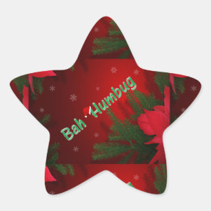 Bah Humbug Star Sticker