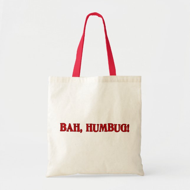 Bah Humbug Tote Bag (Front)