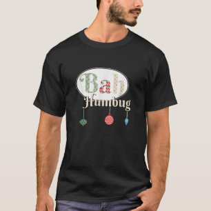 Bah Humbug X Mas Tree Ornaments Mod Retro Look  T-Shirt