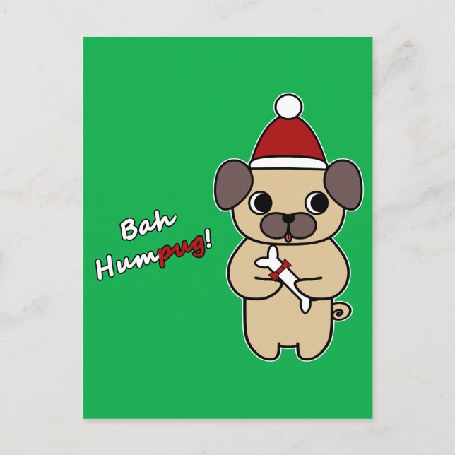 Bah Humpug! 1 Holiday Postcard (Front)