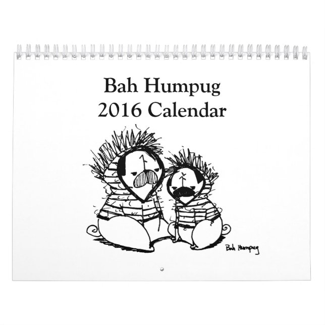 Bah Humpug 2016 Calendar (Cover)
