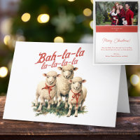 Bah La La Cute Retro Christmas Sheep